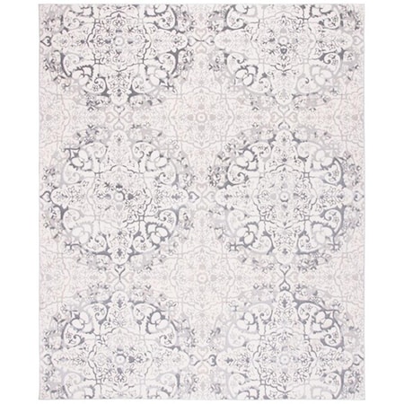 Safavieh 4 ft. 5 in. x 6 ft. 5 in. Lagoon 500 Contemporary Rectangle Power Loomed Rug - Ivory & Gray LGN507A-4